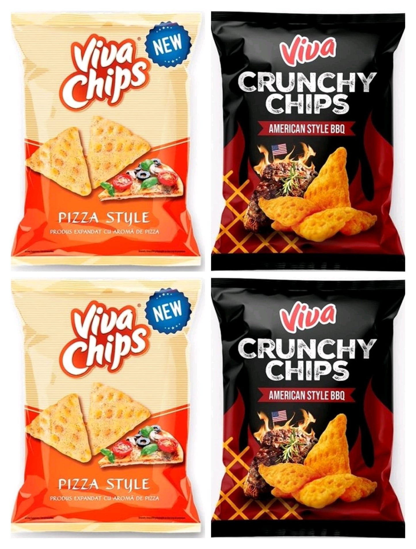 Viva Mix Pack Pizza and BBQ 100g * 4 Packs