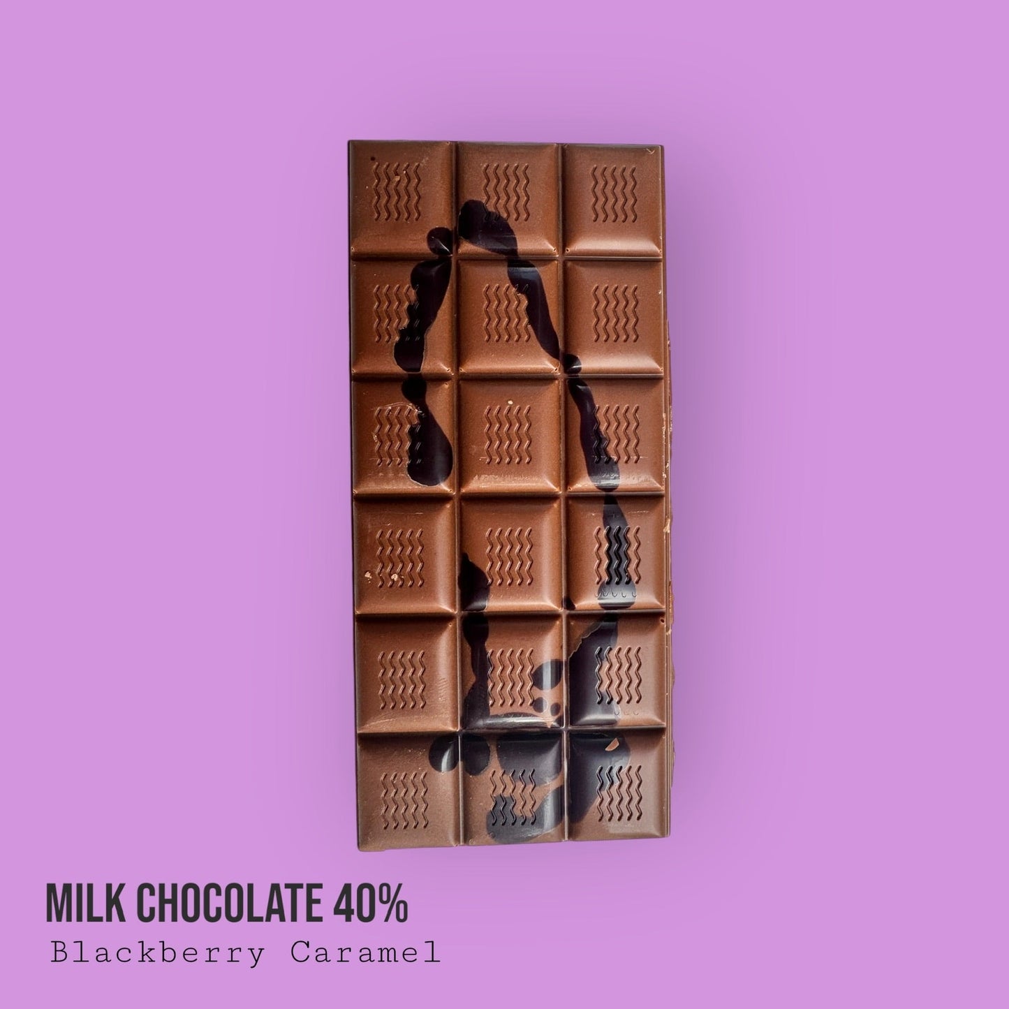 Milk 40% Blackberry Caramel Bar 110g
