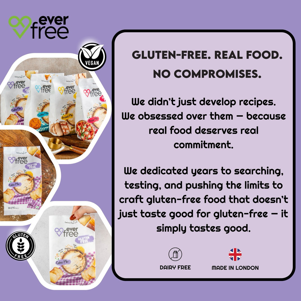 EverFree Gluten Free Cake Mix 350g - Pack of 3