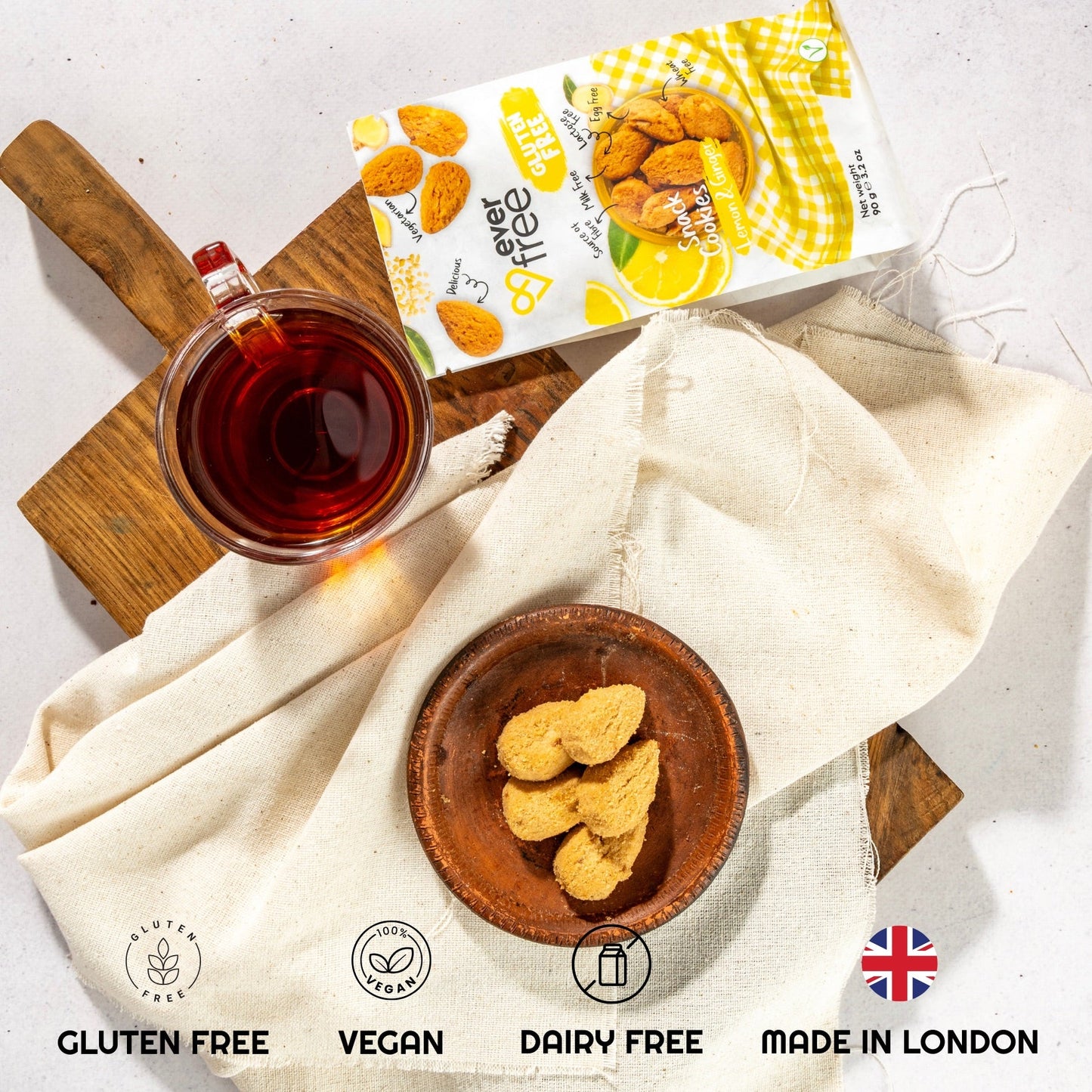 Gluten Free - Lemon & Ginger Cookie