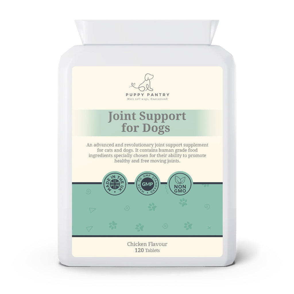 Joint Support Tablets – Chicken (120 Pack)
With glucosamine, chondroitin & MSM for mobility & comfort at all ages