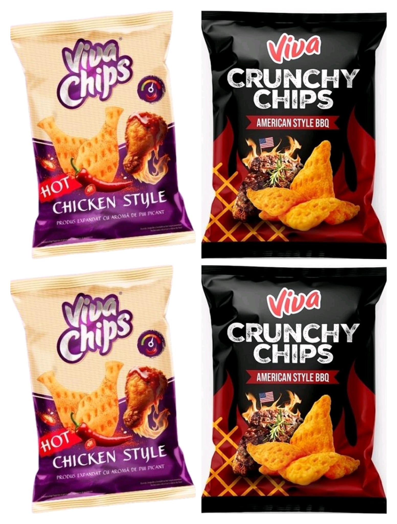 Viva Mix Pack Chicken and BBQ 100g * 4 Packs