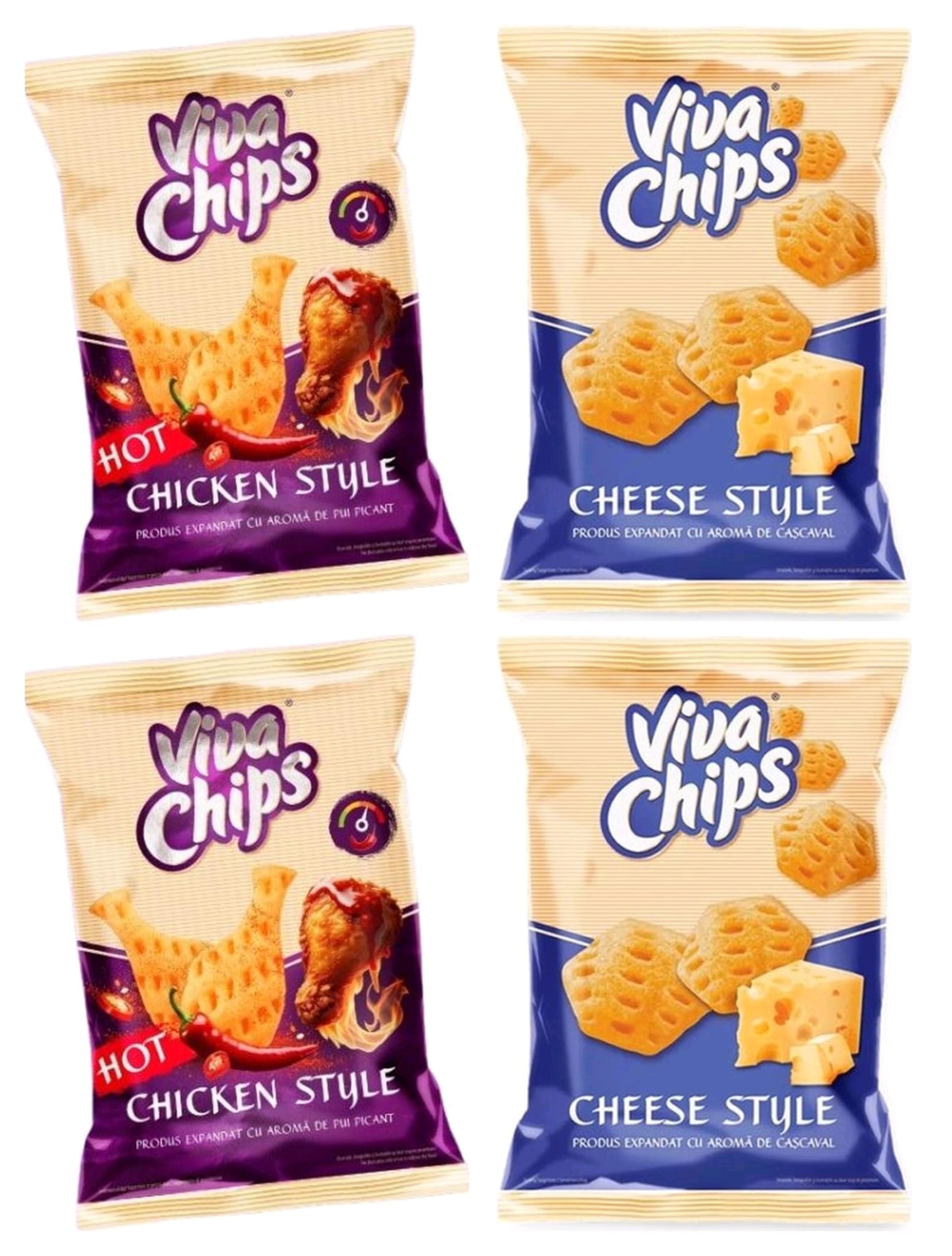 Viva Mix Pack Chicken and Cheese 100g * 4 Packs