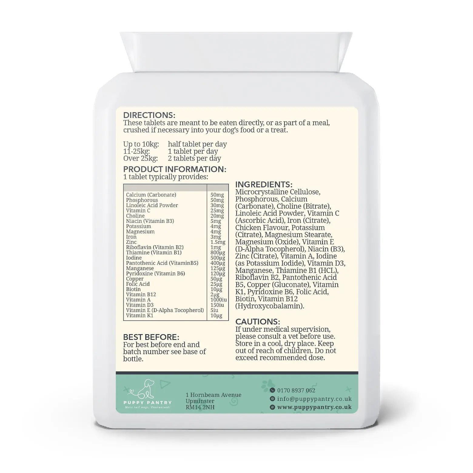 Multivitamin Chews – Chicken (120 Pack)
Supports immunity, skin & coat health, digestion & energy