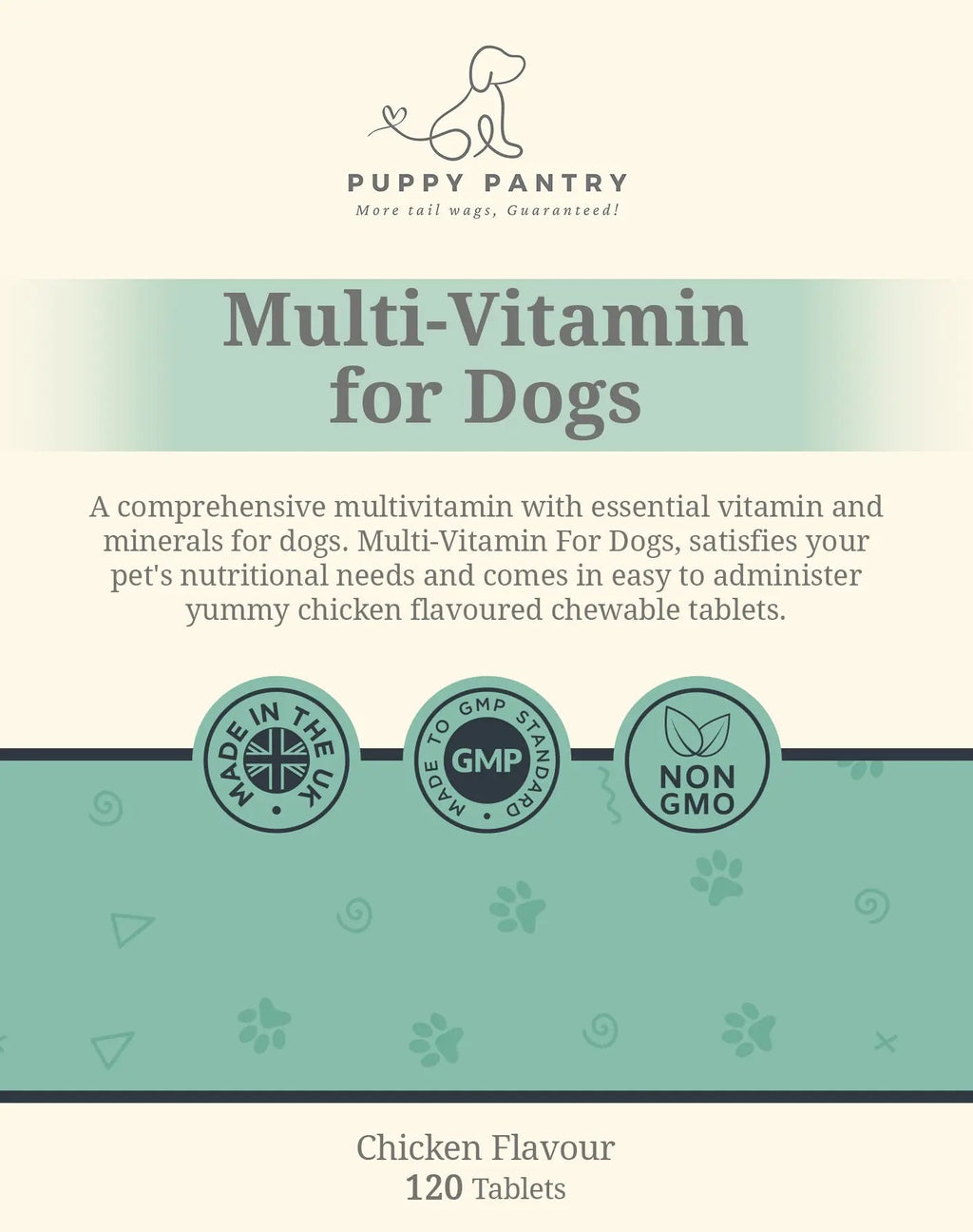 Multivitamin Chews – Chicken (120 Pack)
Supports immunity, skin & coat health, digestion & energy
