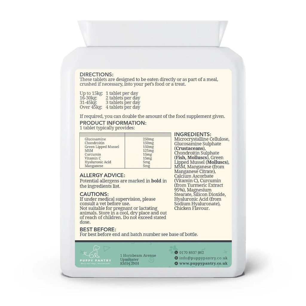 Joint Support Tablets – 300 Pack
Advanced formula for mobility, flexibility & comfort
