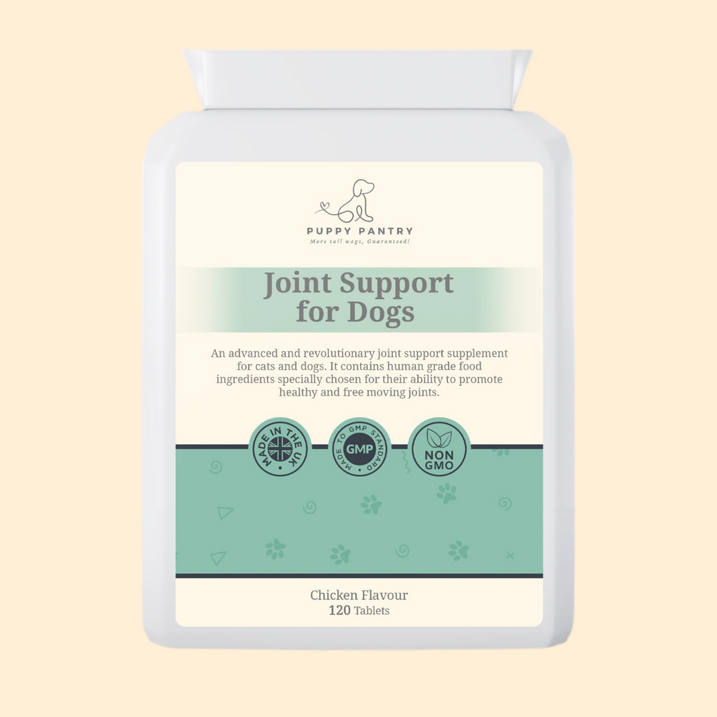 Joint Support Tablets – Chicken (120 Pack)
With glucosamine, chondroitin & MSM for mobility & comfort at all ages
