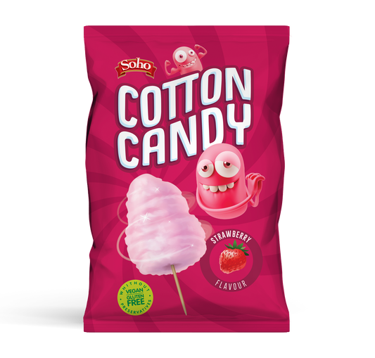 Soho Snacks Cotton Candy Floss Strawberry