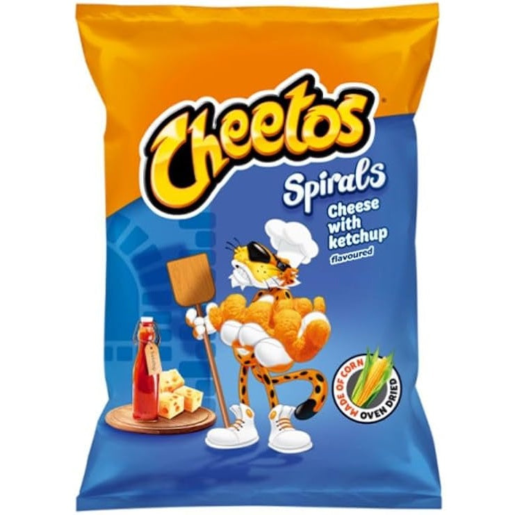 Cheetos Spirals Cheese Ketchup Flavoured Puffs 145g (Pack of 3)