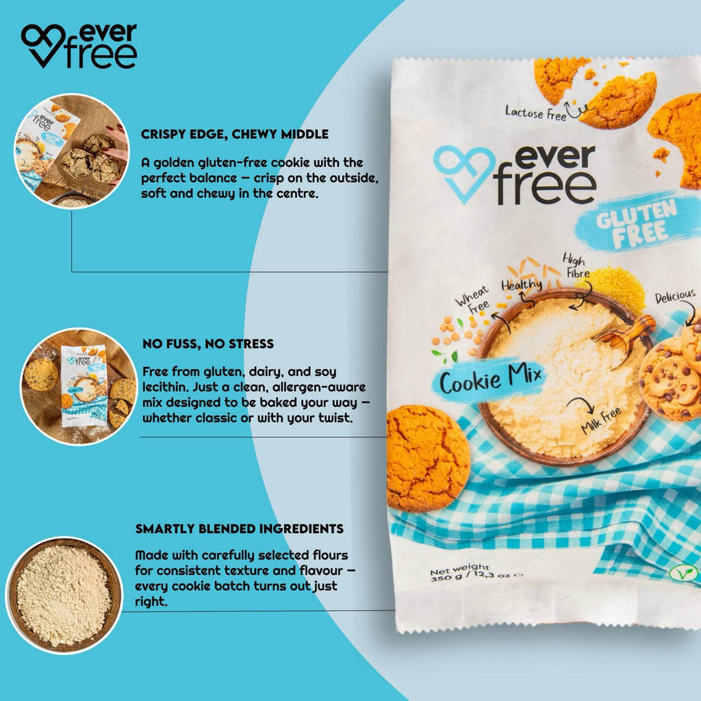 EverFree Gluten Free Cookie Mix 350g - Pack of 3