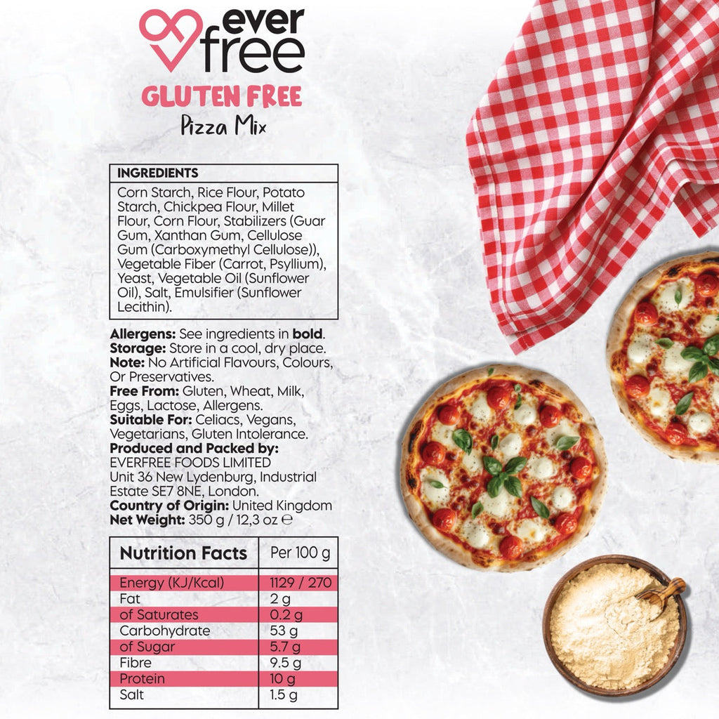 EverFree Gluten Free Pizza Mix 350g - Pack of 3