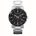 Burberry Men’s Watch Stainless Steel Silver Strap With Black Dial BU9380 The City