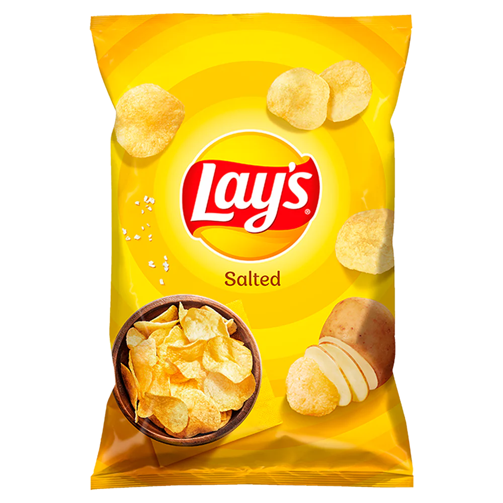 Lay's Salted Potato Crisps 130g (Pack of 3)
