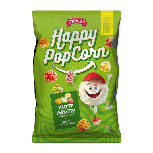 Soho Snacks Tutti Frutti Flavour Popcorn