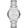 Burberry Unisex Watch Stainless Steel Silver Strap With Silver Dial BU9750 The City