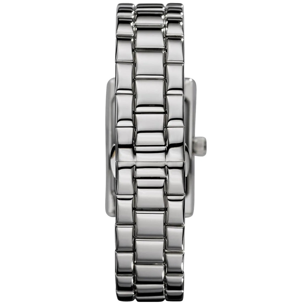 Emporio Armani Women’s Watch Stainless Steel Silver Strap With Black Dial AR0157 Classic