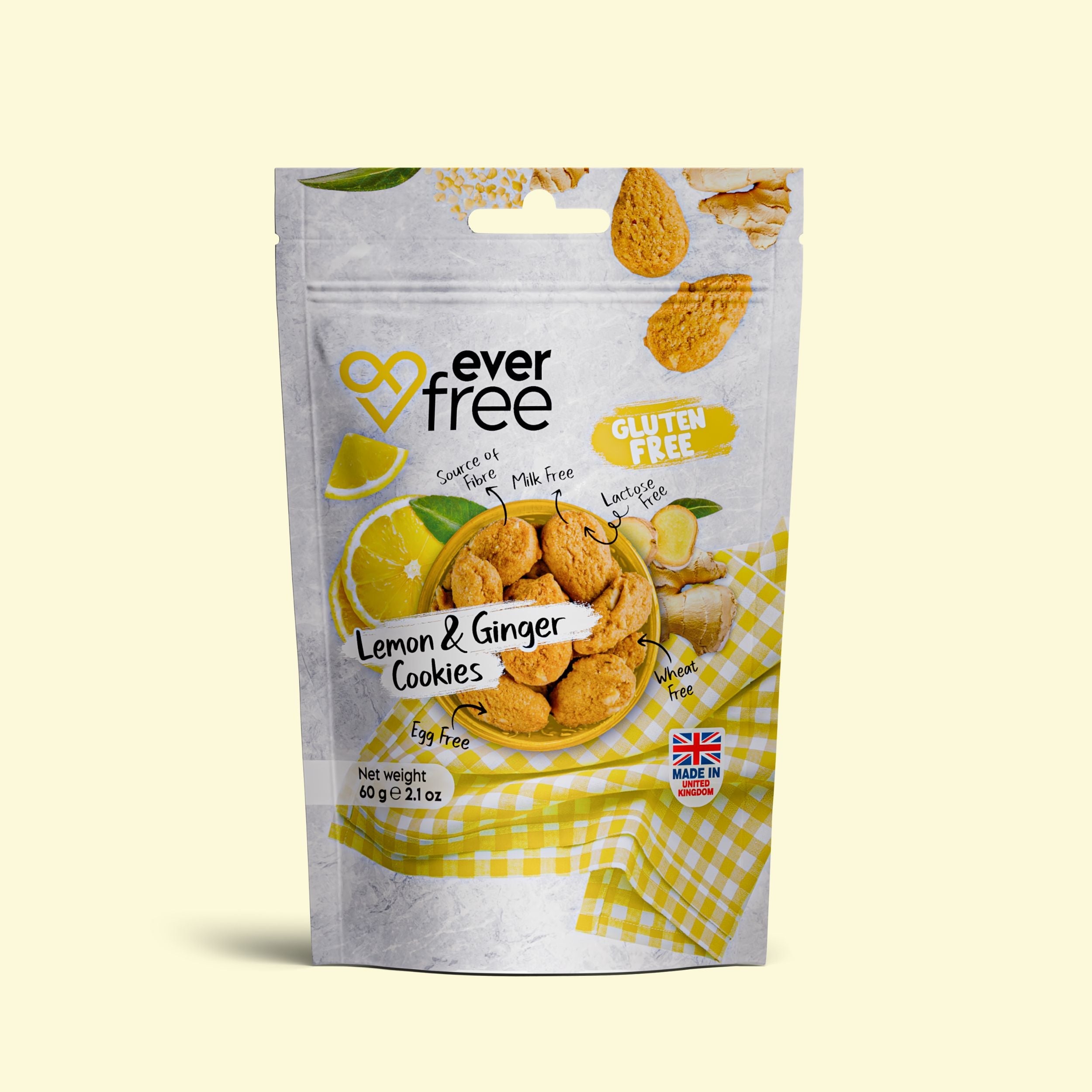 Gluten Free - Lemon & Ginger Cookie