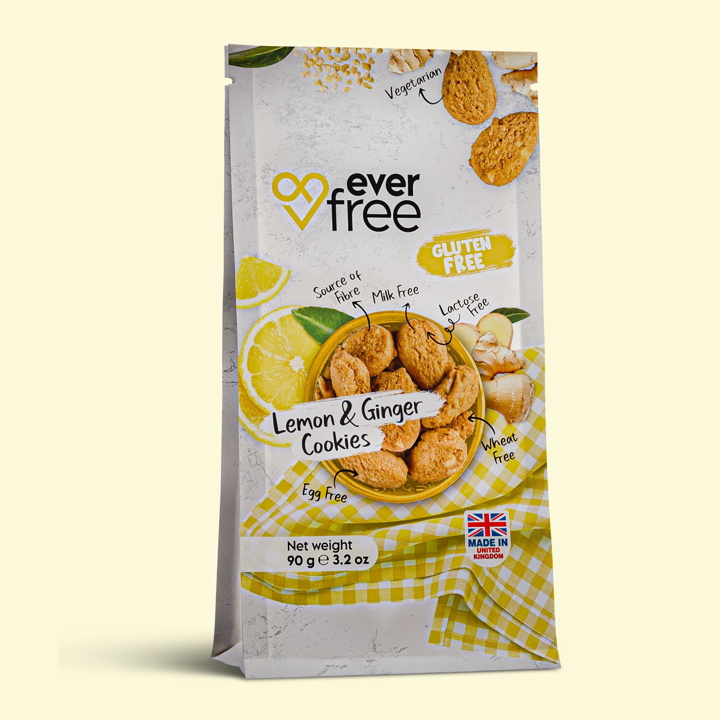 Gluten Free - Lemon & Ginger Cookie