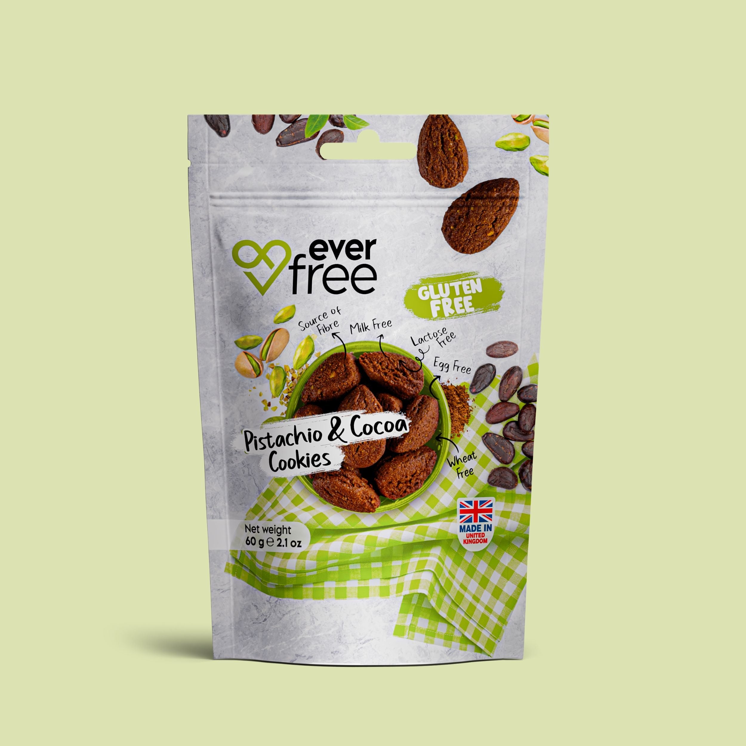 Gluten Free- Pistachio & Cocoa Cookie