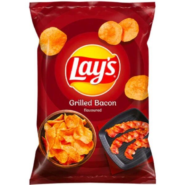 Lay's Grilled Bacon 130g (Pack of 3)