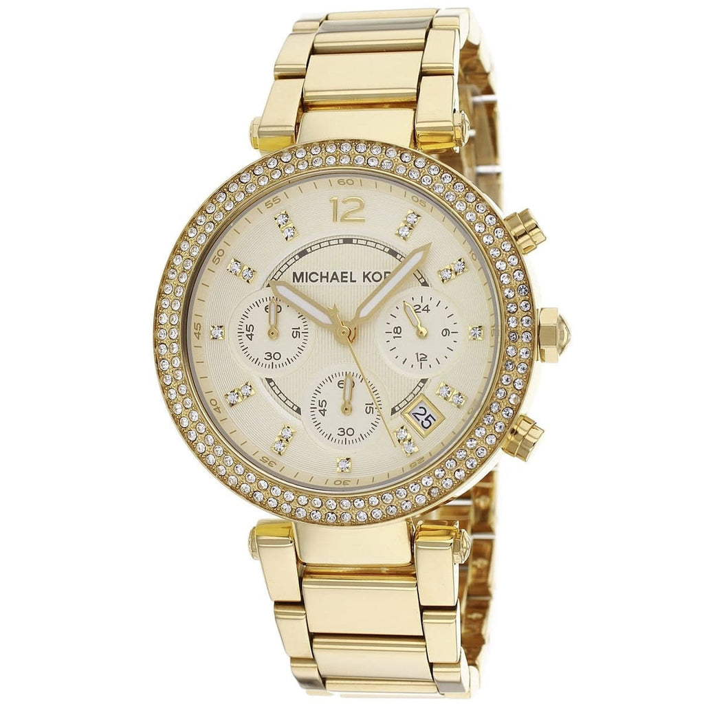 Michael Kors Women’s Watch Stainless Steel Gold Strap With Gold Dial MK5354