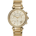 Michael Kors Women’s Watch Stainless Steel Gold Strap With Gold Dial MK5354