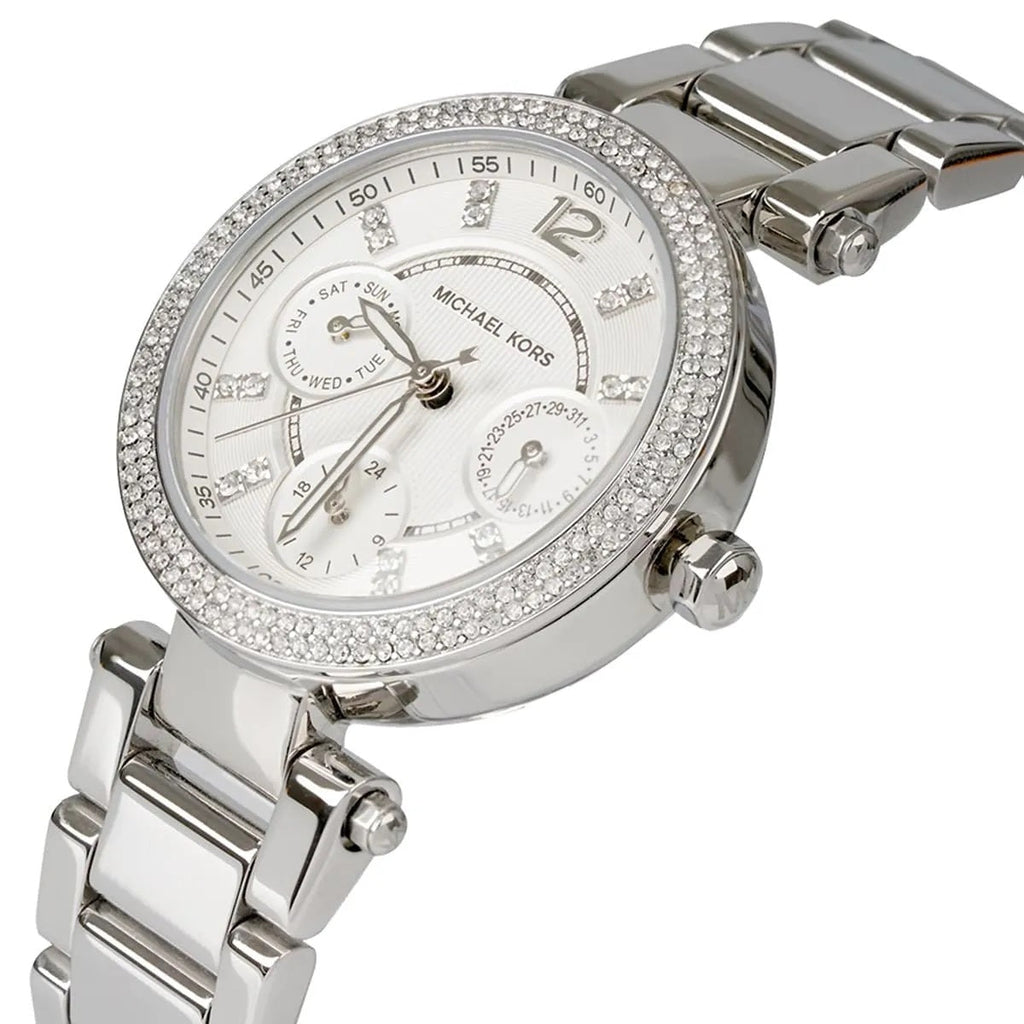 Michael Kors Women’s Watch Stainless Steel Silver Strap With Silver Dial MK5615
