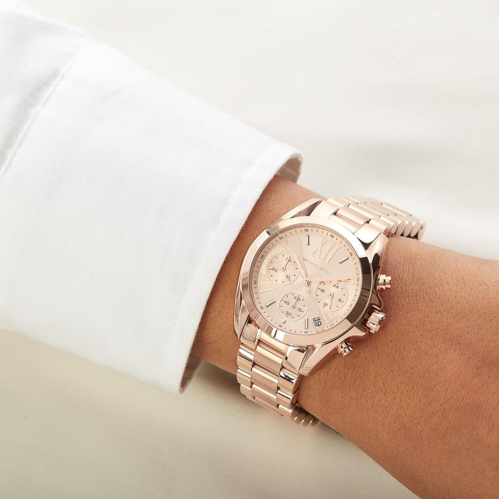 Michael Kors Women’s Watch Stainless Steel Rose Gold Strap With Rose Gold Dial MK5799