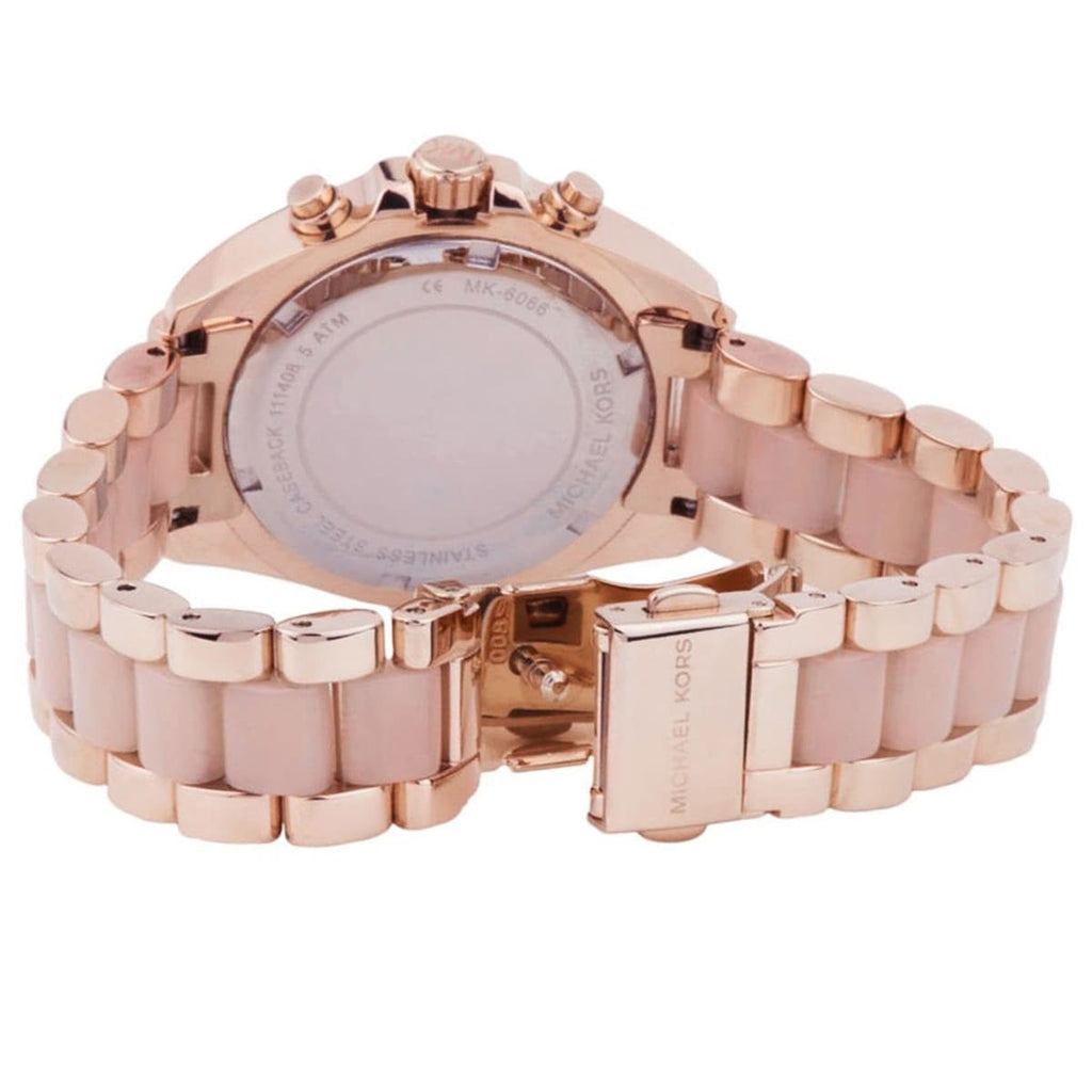 Michael Kors Women’s Watch Stainless Steel Rose Gold Strap With Rose Gold Dial MK6066