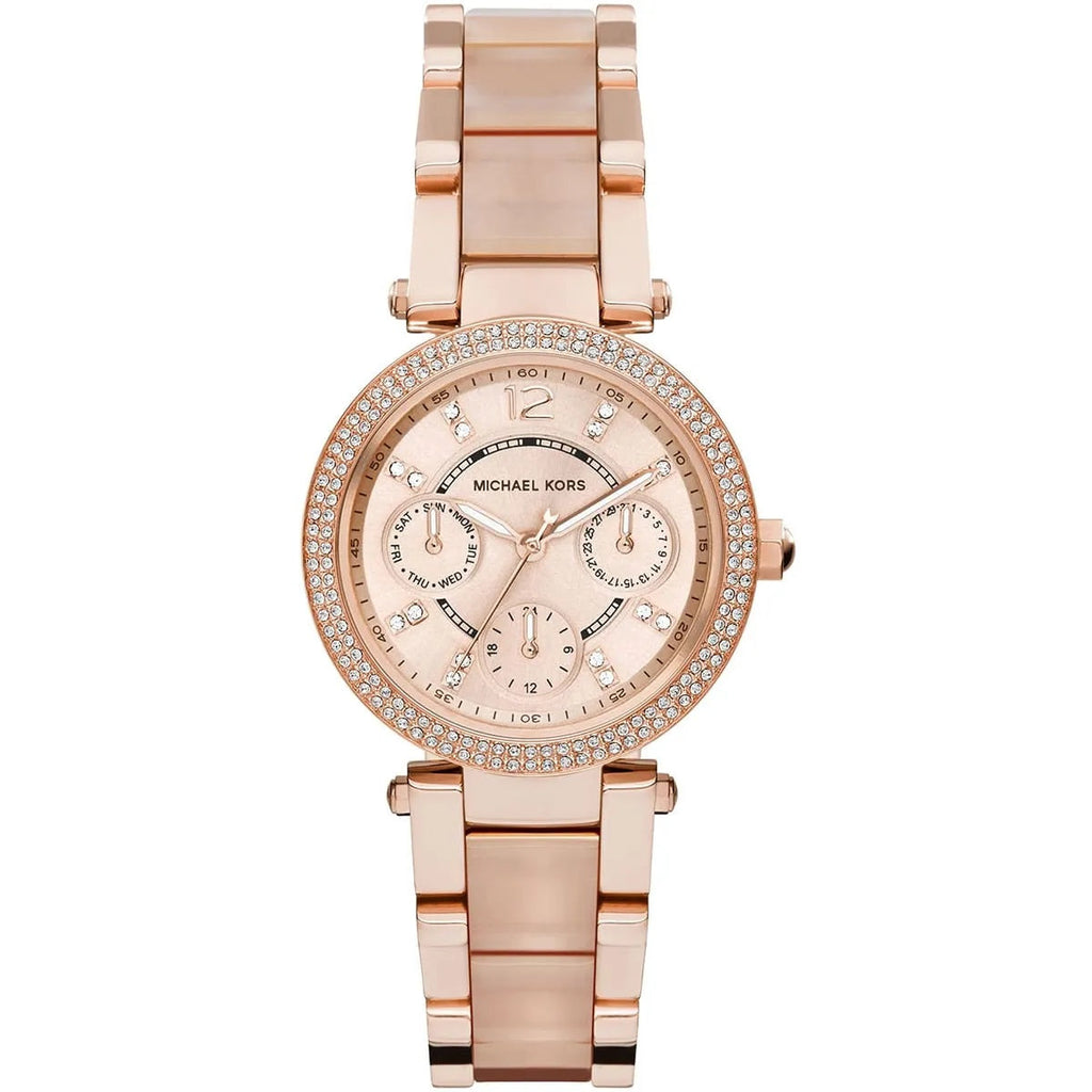 Michael Kors Women’s Watch Rose Gold Strap With Rose Gold Dial MK6110