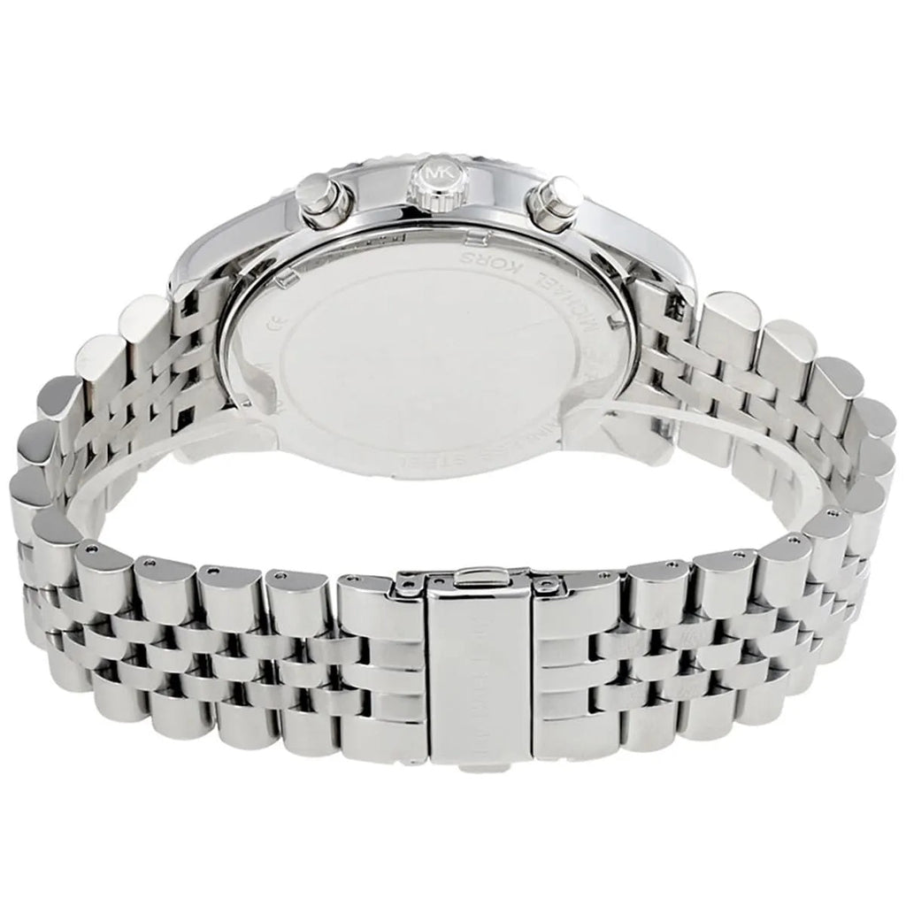 Michael Kors Men’s Watch Stainless Steel Silver Strap With Blue Dial MK8280