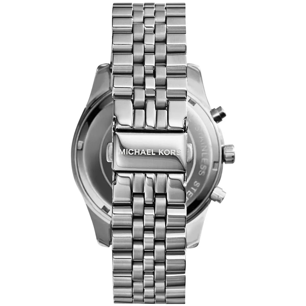 Michael Kors Men’s Watch Stainless Steel Silver Strap With Blue Dial MK8280