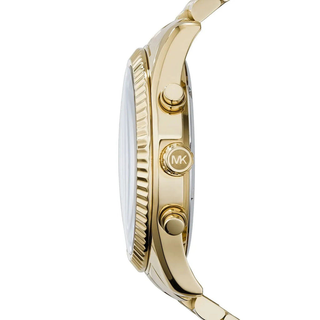 Michael Kors Men’s Watch Stainless Steel Gold Strap With Black Dial MK8286