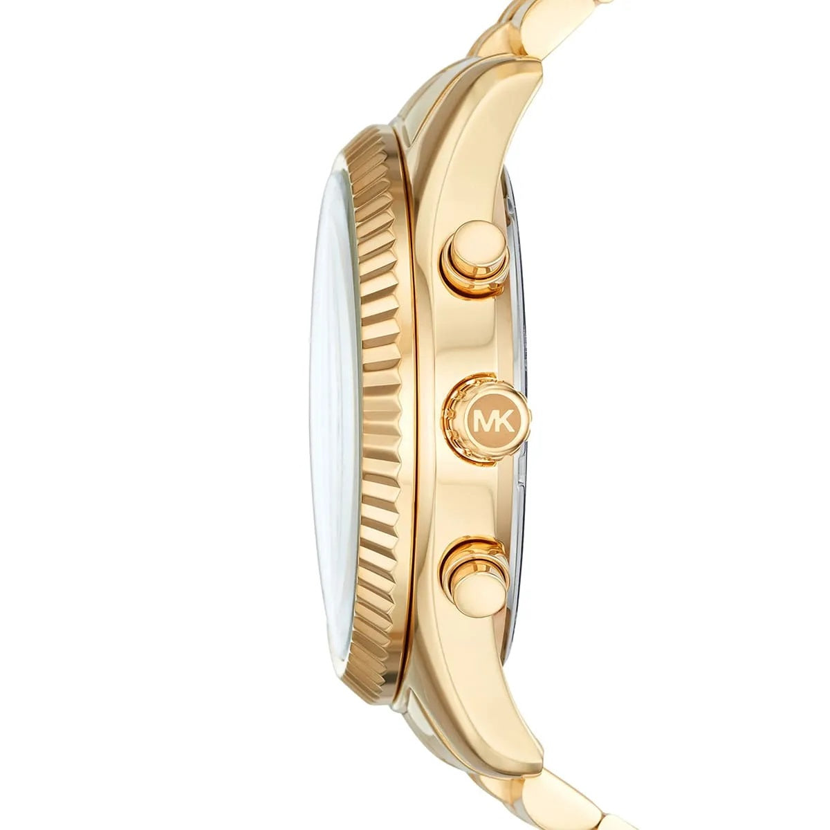 Michael Kors Men’s Watch Stainless Steel Gold Strap With Pave Crystal Dial MK8494