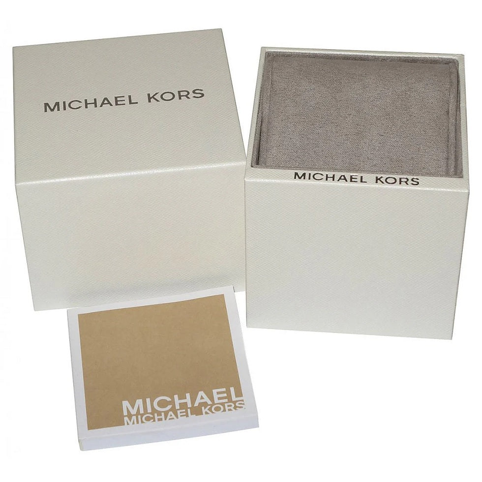 Michael Kors Women’s Watch Stainless Steel Rose Gold Strap With Pave Crystal Dial MK6096