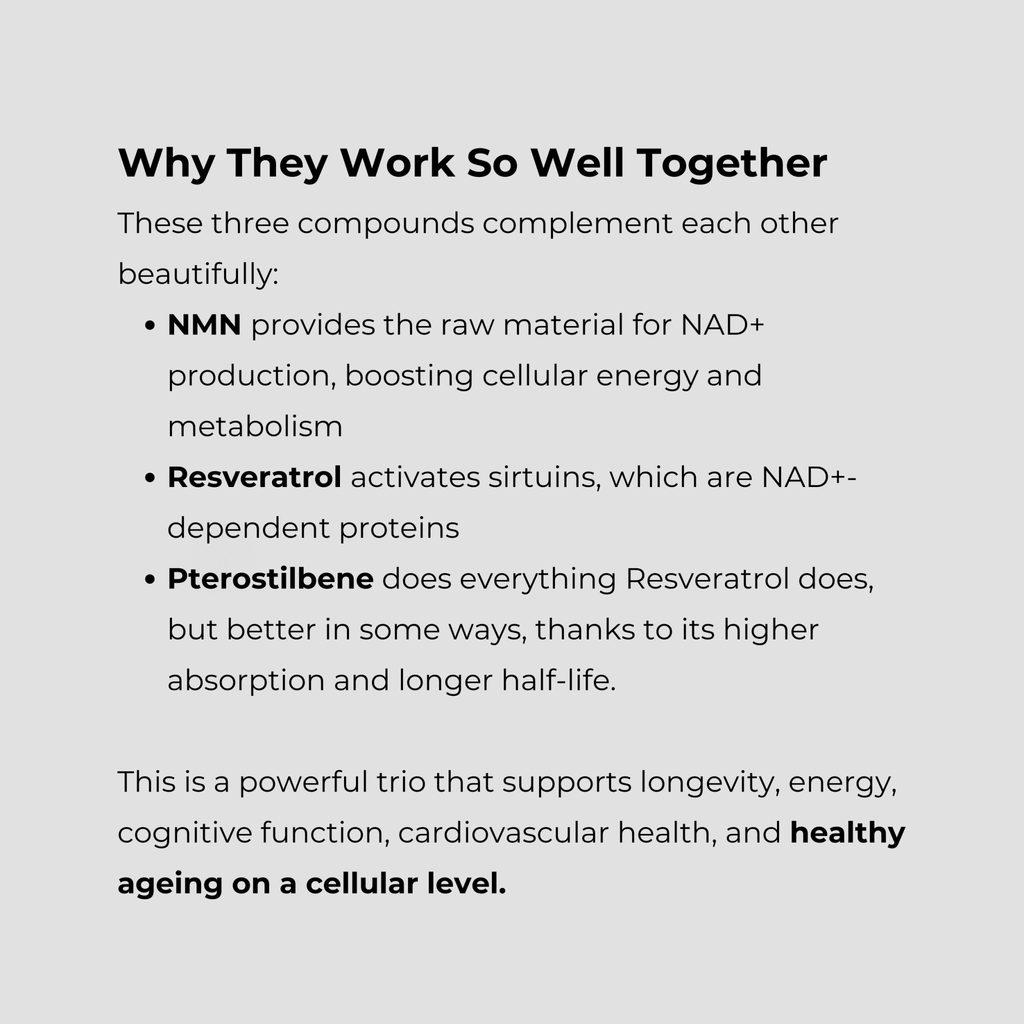 NMN+1200 (NMN, Resveratrol, Pterostilbene)