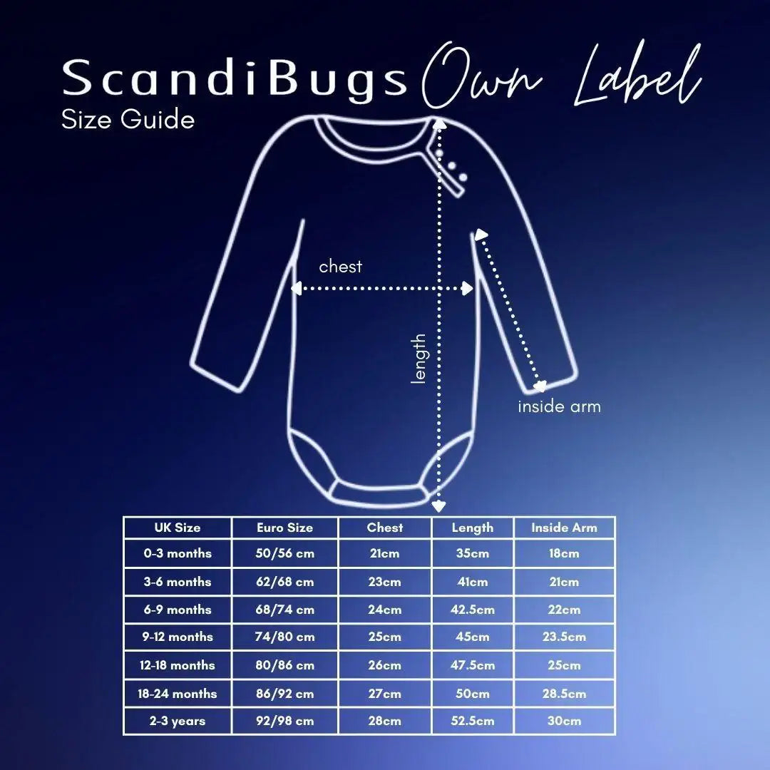 ScandiBugs Own Label Organic Long Sleeve Vest - Perfectly Purple