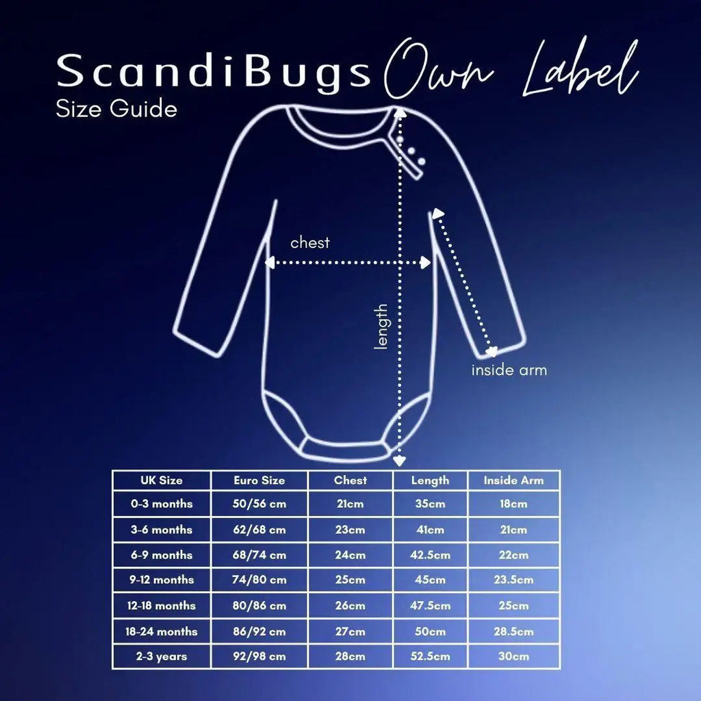 ScandiBugs Own Label Organic Long Sleeve Vest - Tropical Green