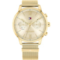 Tommy Hilfiger Women’s Watch Stainless Steel Gold Mesh Strap With Gold Dial 1782302