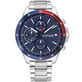 Tommy Hilfiger Men's Watch Stainless Steel Silver Strap With Blue Dial 1791718