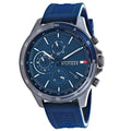 Tommy Hilfiger Men’s Watch Silicone Blue Strap With Blue Dial 1791721