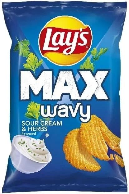Lays Wavy Sour Cream and Herbs 120g (Pack of 3)